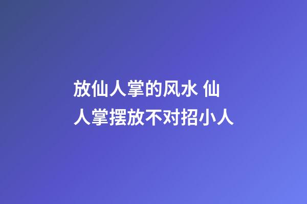 放仙人掌的风水 仙人掌摆放不对招小人